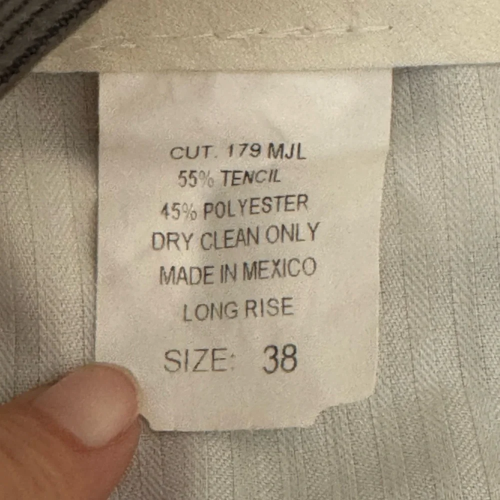 B-262 Men’s Bill‎ Blass Gray Pleated Front Dress Pants Size 38x33